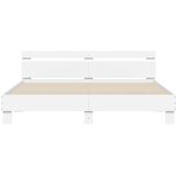  Okvir za krevet s uzglavljem i LED bijeli 180x200 cm | Shoptok.si