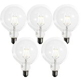 LUEDD Komplet 5 E27 zatemljiva LED spiralna žarnica G125 5W 450lm 2200K Cene