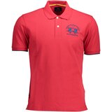La Martina MEN&#39;S RED SHORT SLEEVED POLO SHIRT Cene