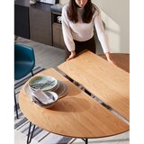 Kave Home Proširiv blagovaonski stol u dekoru hrasta u prirodnoj boji 100x170 cm Novac – | shoptok.hr