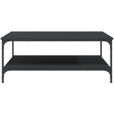  Stolić za kavu crni 100 x 100 x 40 cm od konstruiranog drva | shoptok.hr