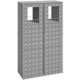  Gabionske stupne košare 2 kom 50 x 50 x 180 cm željezne | shoptok.hr