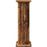 vidaXL Stalak za izložbu s pohranom boja staro drvo 31x30x90 cm drveni | shoptok.hr