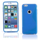  Gumijasti / gel etui S-Line za Apple iPhone 6S Plus / iPhone 6 Plus (5.5") - modri Cene