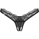 Obsessive - prosojne, čipkaste tangice (črne) | Shoptok.si