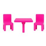 Mini Doll Fast Food Set Pizza Hamburger Table Chairs Accessories | Shoptok.si
