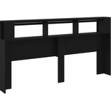  LED uzglavlje crno 200x18,5x103,5 cm konstruirano drvo | Eponuda.ba