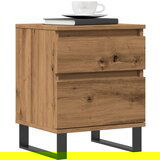 vidaXL Nočna omarica 2 kosa artisan hrast 40x35x50 cm inženirski les | Shoptok.si
