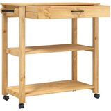 vidaXL Kuhinjski voziček MONZA 84x40x90 cm trdna borovina | Shoptok.si