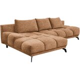 Hom`in KOTNA SEDEŽNA GARNITURA, šenilja zlate barve | Shoptok.si