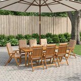  9-dijelni vrtni blagovaonski set Prirodna Čvrsto drvo akacije | shoptok.hr