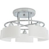 vidaXL Stropna svetilka z elipsastimi senčniki za 5 E14 žarnic 200 W, (20769997) | Shoptok.si