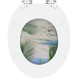  Toaletna sjedala s mekim zatvaranjem 2 pcs Zelena 44 x 38 cm | shoptok.hr