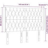  Posteljno vzglavje temno modro 147x16x118/128 cm žamet, (20953535) | Shoptok.si