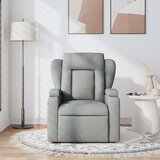  Masažni naslonjač od tkanine svjetlosivi | shoptok.hr