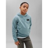 Calvin Klein Jeans Flis Terry Ck Woven Label Hoodie pisana Cene