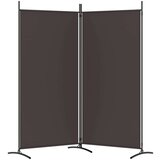 Sobna pregrada s 2 panela smeđa 175 x 180 cm od tkanine | shoptok.hr