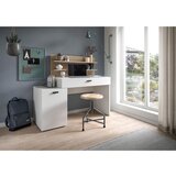 XXXL Pisalna Miza Match, Bela/hrast | Shoptok.si