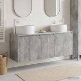  Set ormarića za kupaonicu 3 kom. Betonska siva - Betonska siva | shoptok.hr