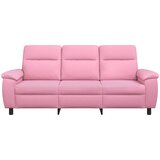 SOFA kavč trosed z okrasnimi blazinami, blago, roza, 214x90x95 cm | Shoptok.si