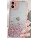 MCTK6 iphone 12 pro max furtrola 3D sparkling star silicone pink Cene