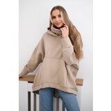 Kesi Oversize insulated sweatshirt light beige Cijene