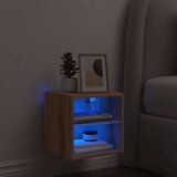 vidaXL TV zidni ormarić s LED svjetlima Artisan hrast 30x28,5x30 cm | shoptok.hr