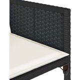  9-dijelni vrtni blagovaonski set s jastucima crni od poliratana | shoptok.hr