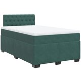  The Living Store Box spring postelja z vzmetnico temno zelen 120x190 cm žamet - Box Spring Postelja, (21492604) | Shoptok.si