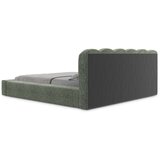 Makamii Zeleni tapecirani bračni krevet s prostorom za odlaganje s podnicom 180x200 cm Mano – | shoptok.hr