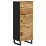 Maison Chic Visoka omara - Komoda - Predalnik s 3 vrati 40x33x110 cm trden mangov les in železo, (21719132) Cene