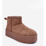 Kesi Leather snow boots on a platform dark brown Corcoran Cijene