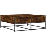 Maison Chic Klubska mizica - kavna mizica - Nizka mizica dimljeni hrast 100x99x40 cm inženirski les, (21754791) | Shoptok.si