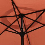  Vrtni suncobran s LED svjetlima i šipkom 300 cm terakota | shoptok.hr