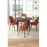 Hanah home Set Trpezarijski sto i 4 stolice, Terakota | Eponuda.ba