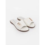 GOODIN White women's flip-flops on a flat sole | Shoptok.si