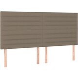  Box spring postelja z vzmetnico LED taupe 160x200 cm blago, (20899716) | Shoptok.si