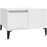 The Living Store Klubska mizica bela 55x55x36,5 cm inženirski les - Klubska Mizica, (21421303) | Shoptok.si