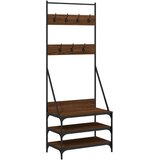  Stalak za odjeću i cipele smeđa boja hrasta 70x40x184 cm | shoptok.hr