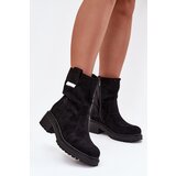 Boto Insulated Women's Ankle Boots Low Heel Black Mirellea | shoptok.hr