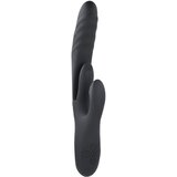 Playboy Rapid Rabbit - akumulatorski vibrator z izrastkom za klitoris (črna) | Shoptok.si