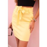 Kesi Włoski Women's high-waisted skirt yellow | Shoptok.si