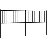 Maison Chic kovinsko posteljno vzglavje - vzglavna omarica - nočna omarica črno 180 cm, (21704822) Cene