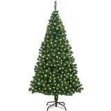 vidaXL Umjetno božićno drvce Zelena 180 cm PVC i Čelik i Plastika | shoptok.hr