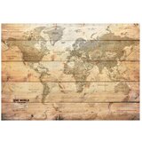  Samoljepljiva foto tapeta - Map on Boards 98x70 | shoptok.hr