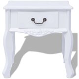  Nočna Omarica 2 kosa MDF Bele Barve - Nočna Omarica, (21433566) | Shoptok.si