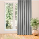  Curtain CARMENA color gray style classic transparent wave tape 7 cm braid 150x245 HOMEDE | shoptok.hr