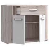 CARRYHOME Komoda Rondino, Barva Hrasta, Bela | Shoptok.si