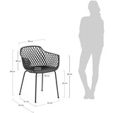 Kave Home Temno siv kovinski vrtni stol Quinn – | Shoptok.si