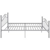  Za krevet sivi metalni 200 x 200 cm | shoptok.hr
